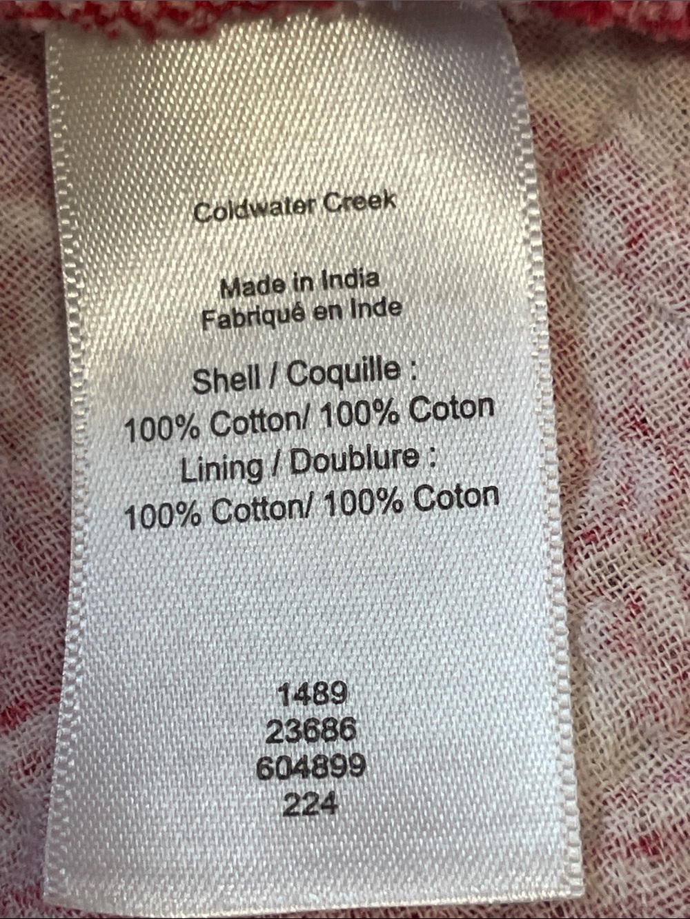 Coldwater Creek Women's Red And White Floral Ruffled Dress. Good Condition. - Picture 8 of 9